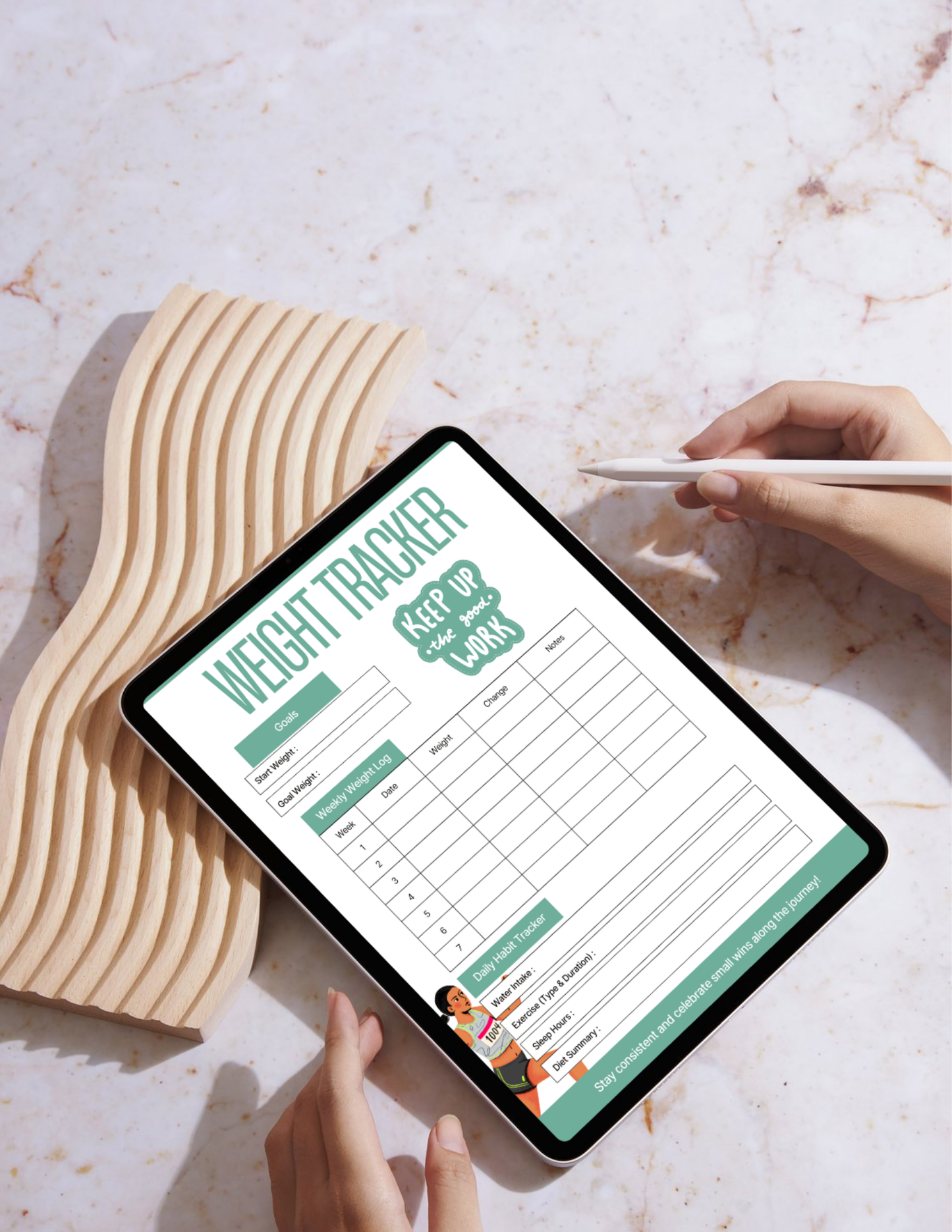 Weight Loss Bundle | Progress, Habit & Wellness Trackers PDF
