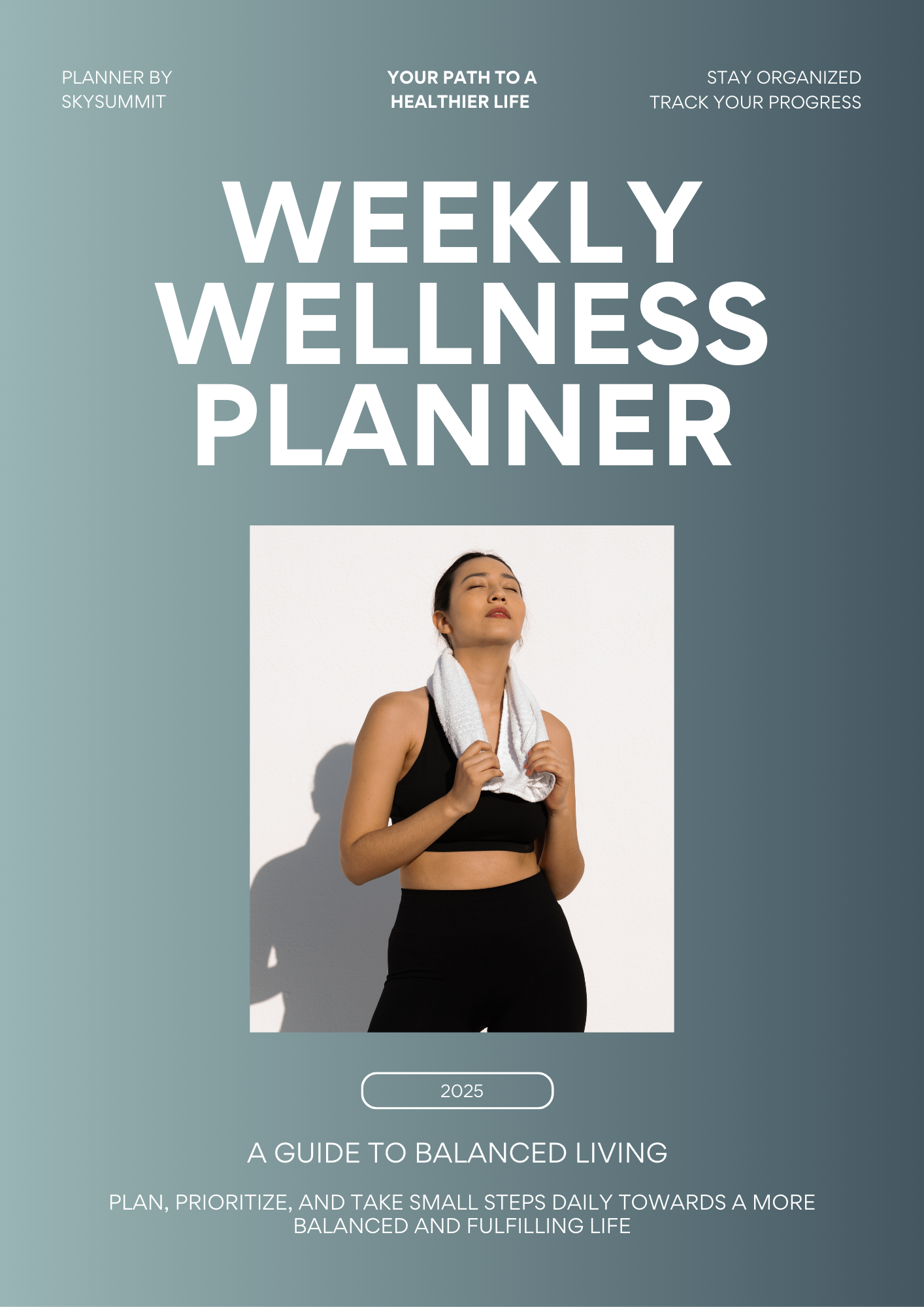 Weekly Wellness Planner | Self-Care, Habit & Fitness Tracker PDF