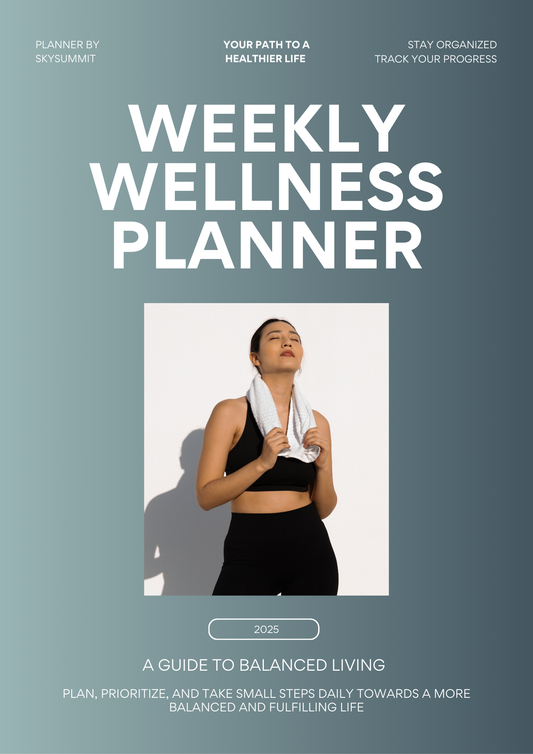 Weekly Wellness Planner | Self-Care, Habit & Fitness Tracker PDF