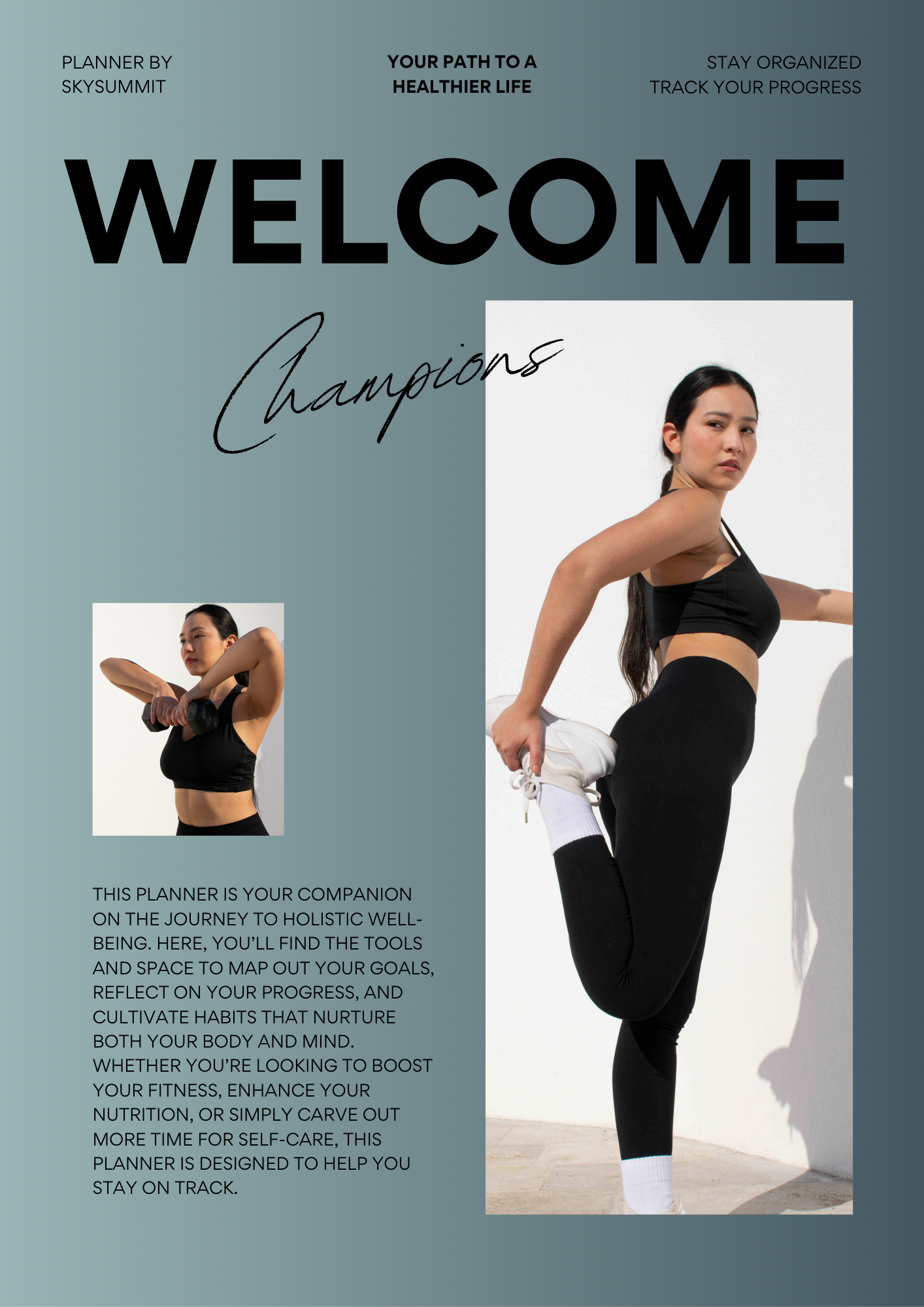Weekly Wellness Planner | Self-Care, Habit & Fitness Tracker PDF